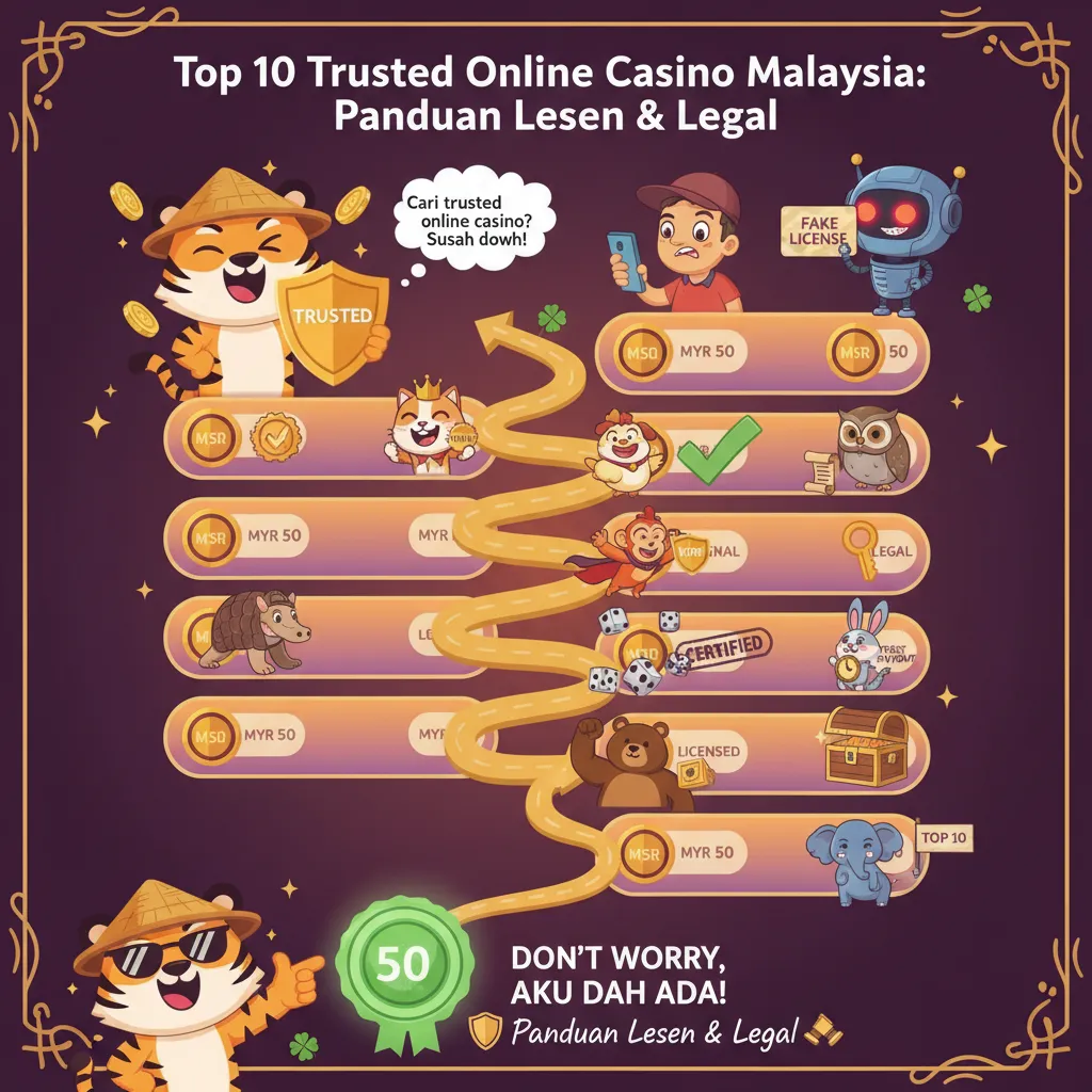 Top 10 Trusted Online Casino Malaysia: Panduan Lesen & Legal