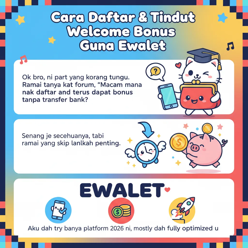 Cara Daftar & Tuntut Welcome Bonus Guna Ewallet